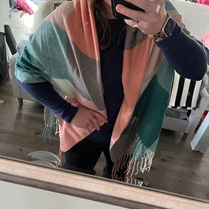 Gorgeous New In Package Winter Scarf/Shawl in Stunning Color Scheme OS